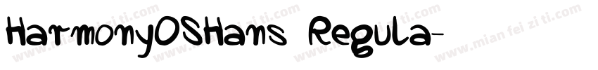HarmonyOSHans Regula字体转换
